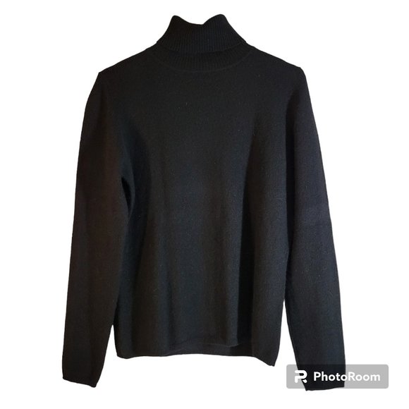 Valerie Stevens Sweaters - Valerie Stevens 100% Cashmere Turtleneck Sweater Womens Small Black